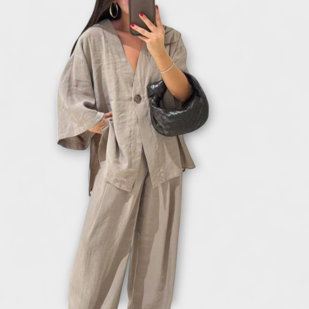 Jacqueline – Dvouvrstvý top a kalhoty