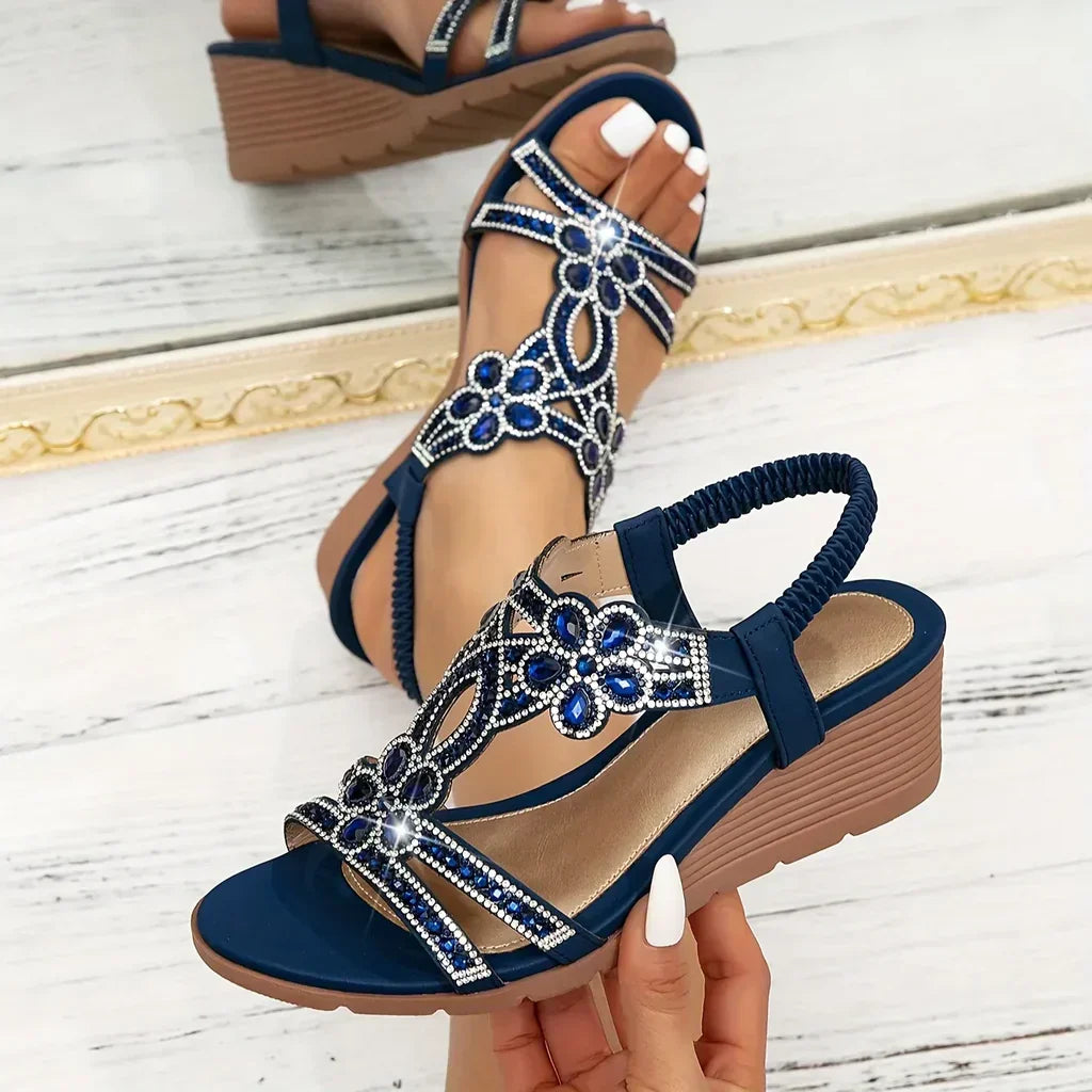 Petra – Elegantní ortopedické sandály na klínku pro ženy