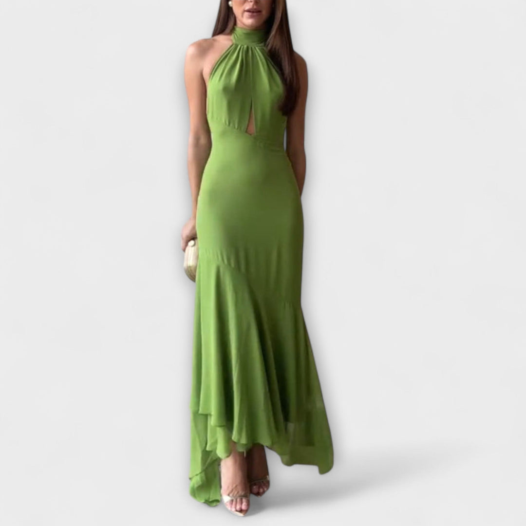 Elodie - Elegantní asymetrické maxi šaty