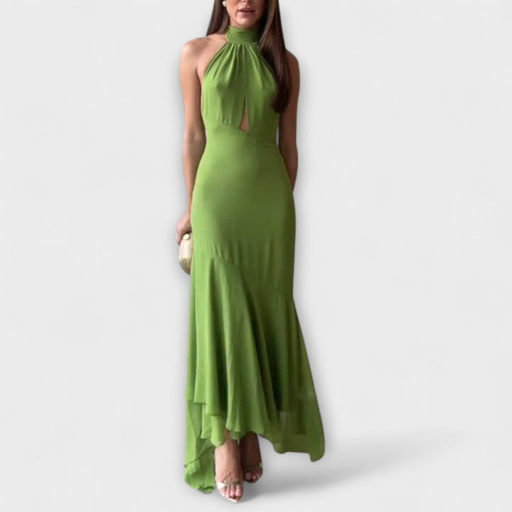 Elodie - Elegantní asymetrické maxi šaty