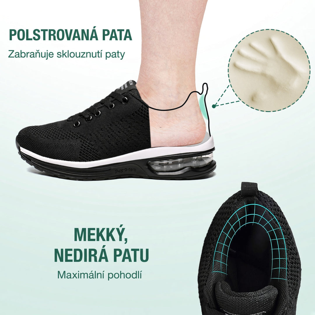 SanoWalk – Mukavat kengät – Täysin mustat – kuva 3
