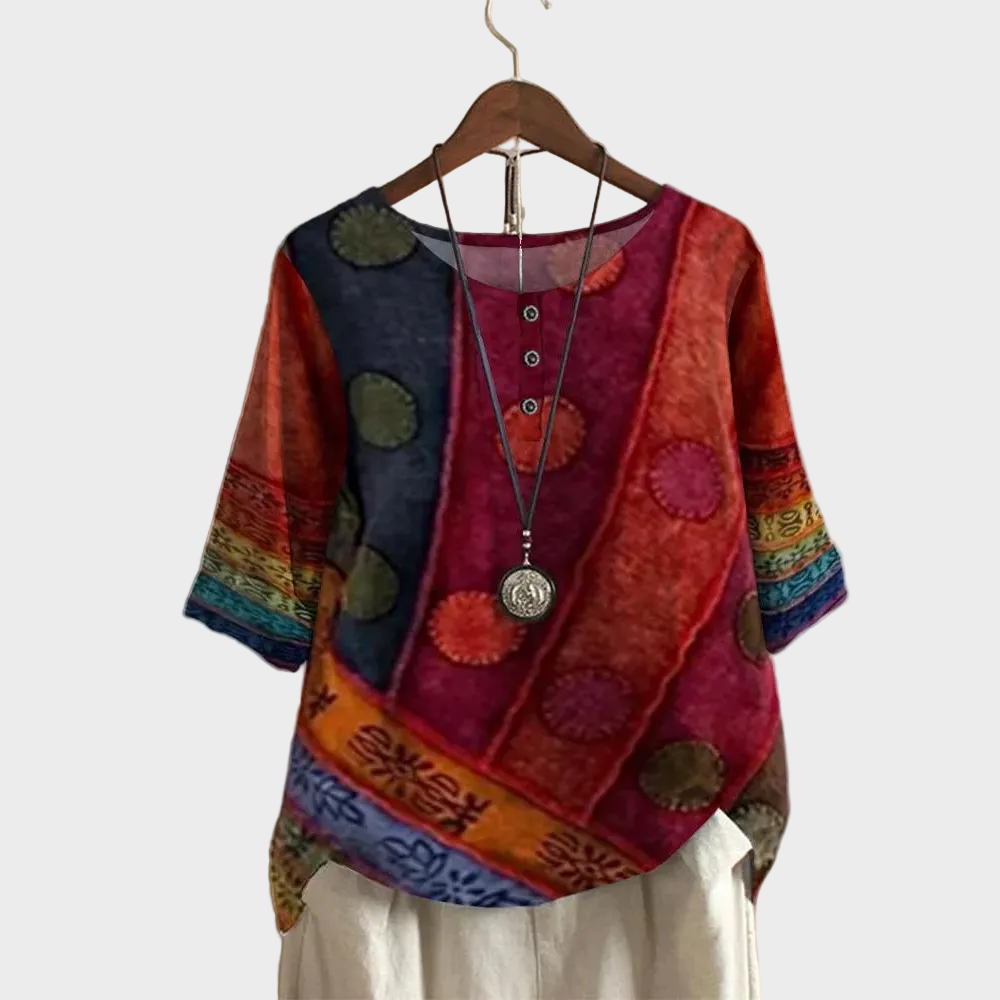 Valerie - Barevný boho top