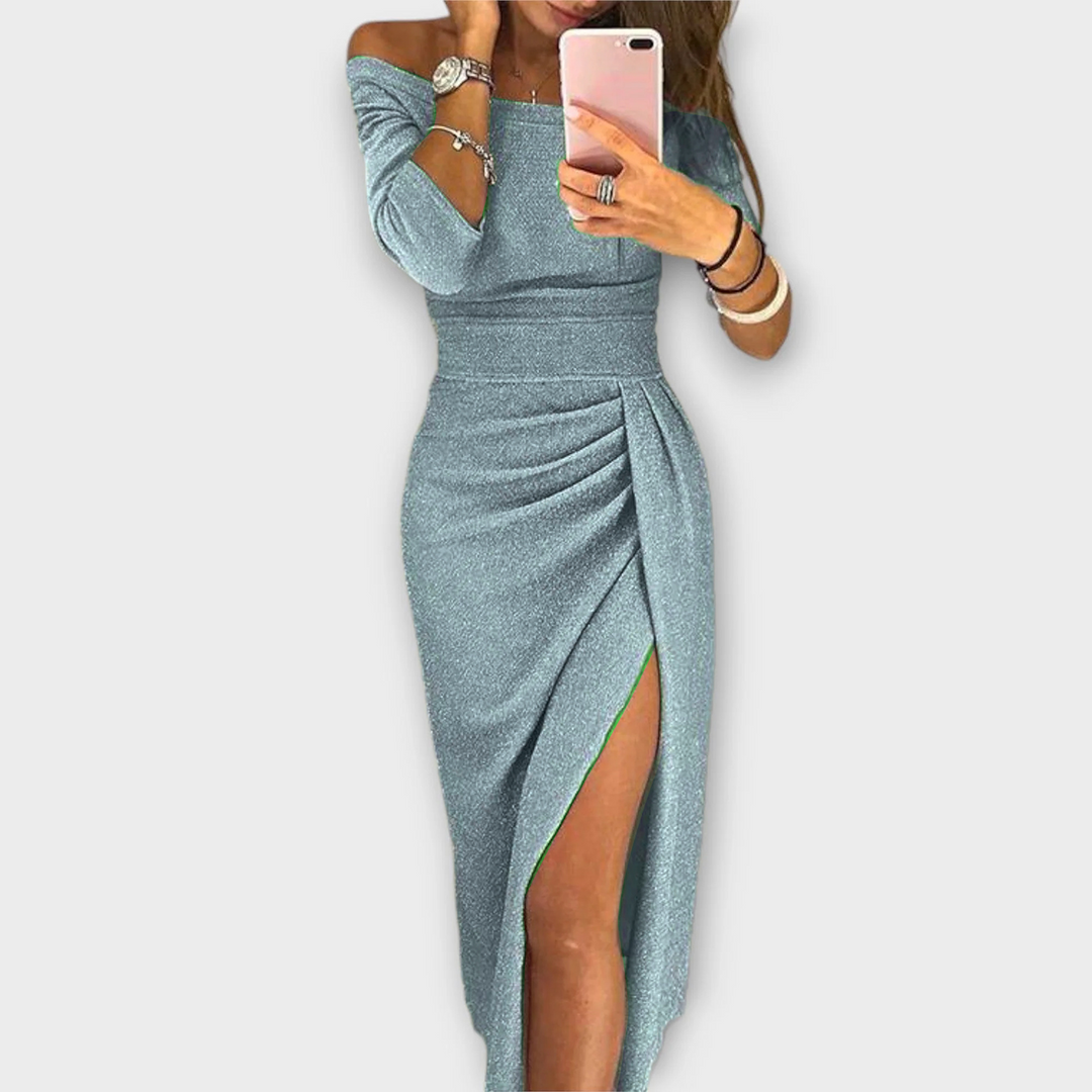 Lena – Elegantní šaty s odhalenými rameny