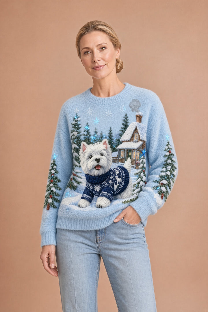 Lucia – Retro-eläinkuvioinen flanellipaita naisille – kuva 1