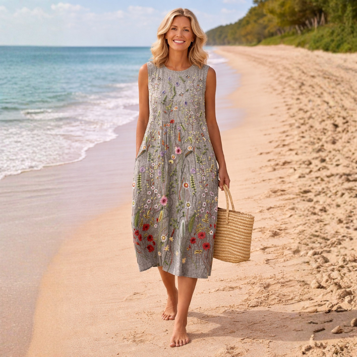 Cara – Wildflower-midimekko