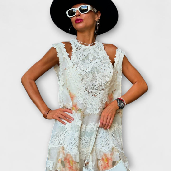 Lottie – Elegantní maxi šaty s krajkou Kelly