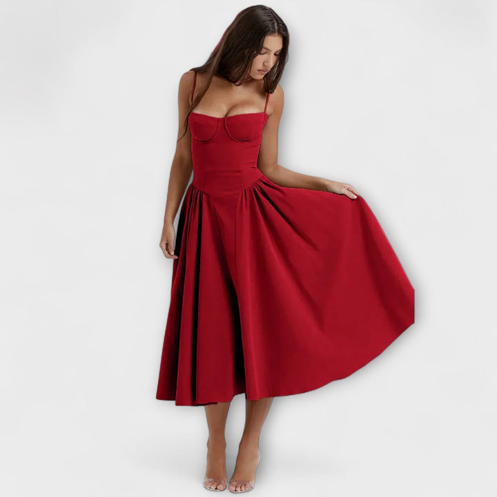 Rosalie - Elegantní šaty s korzetem bez rukávů