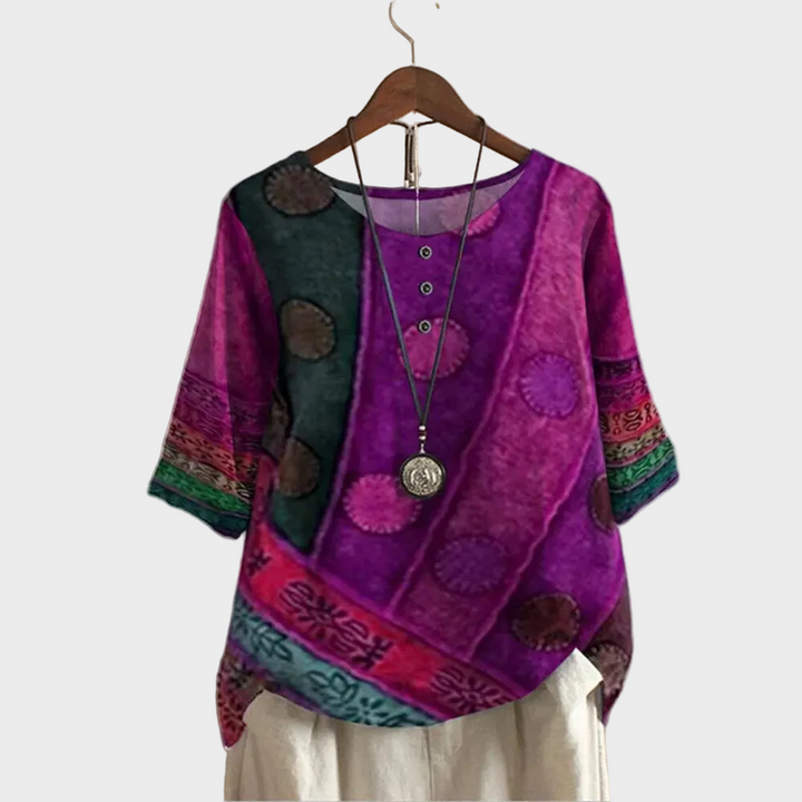 Valerie - Barevný boho top