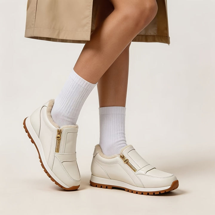 Janne – Lämpimät slip-on-lenkkarit kaksoisvetoketjulla