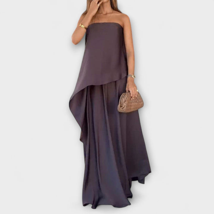 Ruby – Elegantní top bez ramínek a sukně