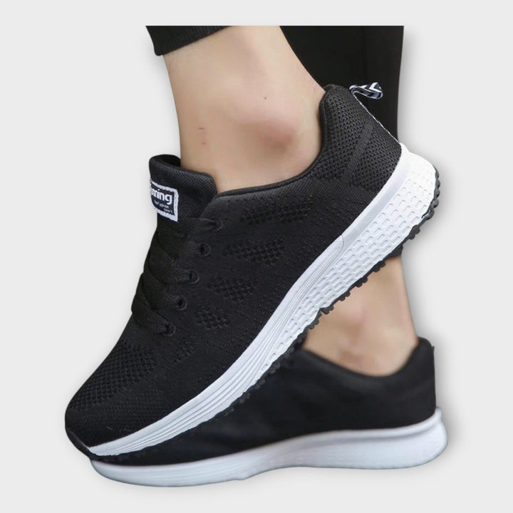Sabina Elegantní tkané tenisky protiskluzová podrážka