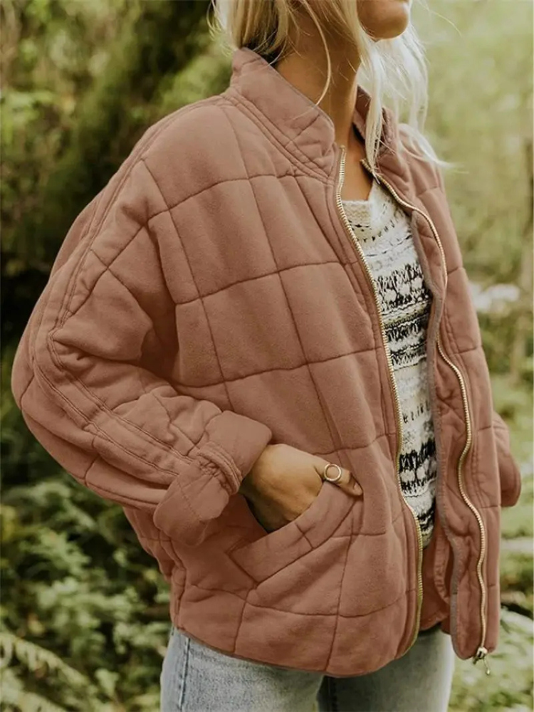 Dámská prošívaná vesta se stojáčkem