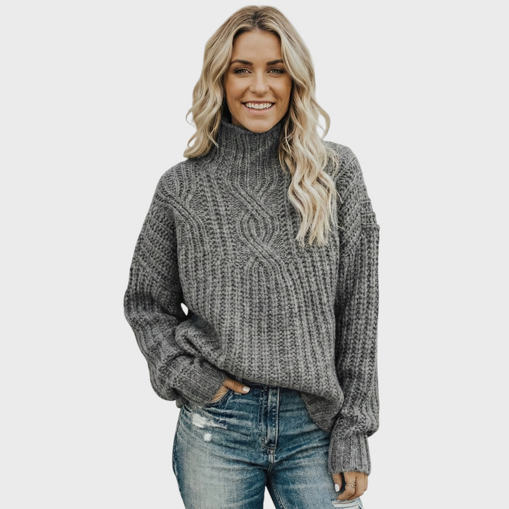 Aroa – Poolokauluksinen neule