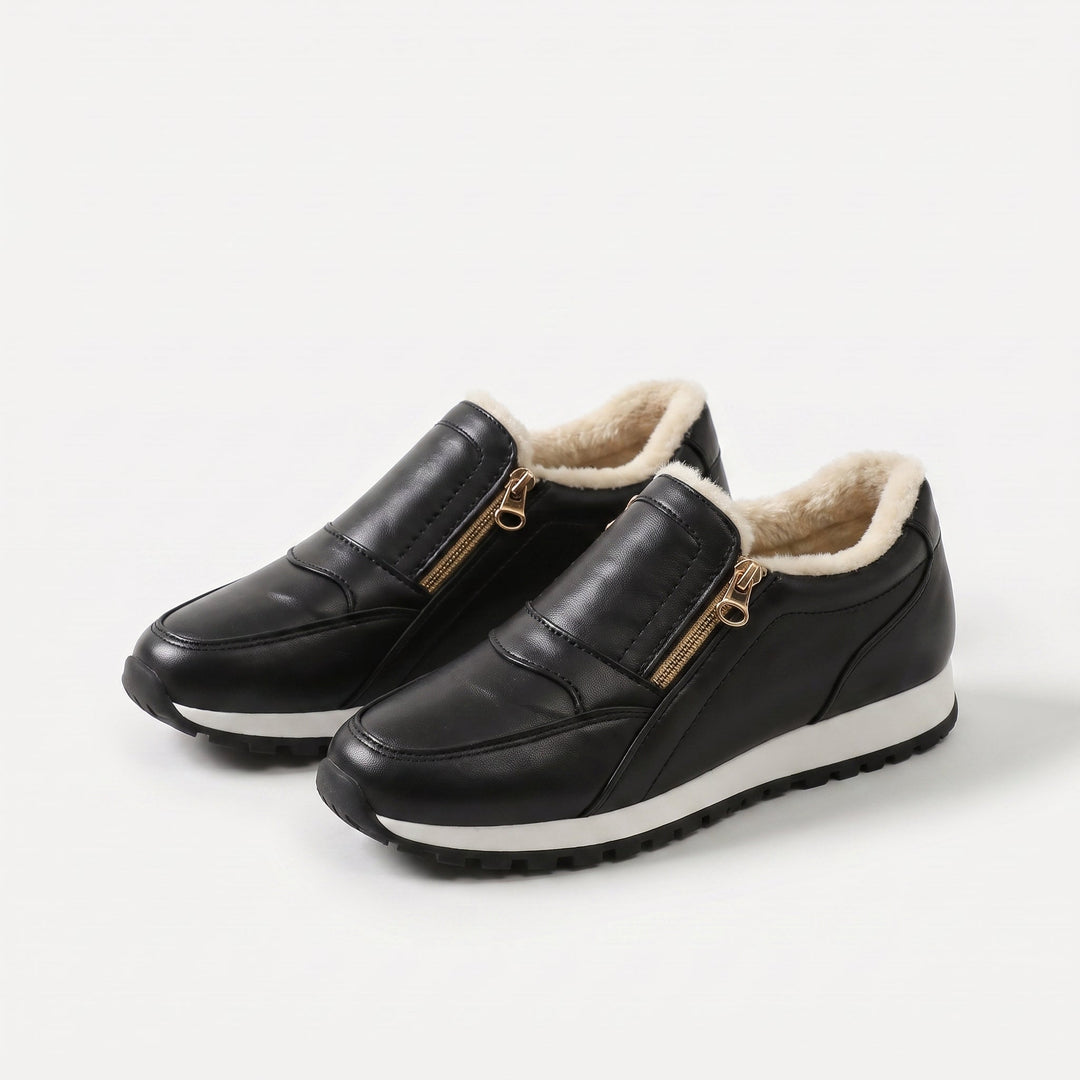 Janne – Lämpimät slip-on-lenkkarit kaksoisvetoketjulla