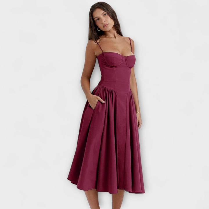 Rosalie - Elegantní šaty s korzetem bez rukávů