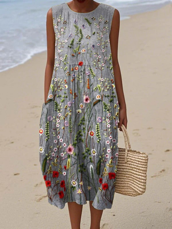 Cara – Wildflower-midimekko