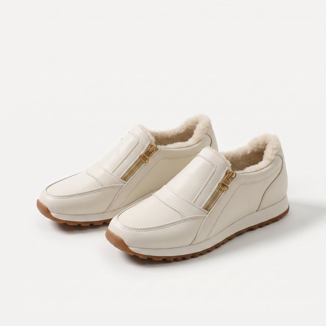 Janne – Lämpimät slip-on-lenkkarit kaksoisvetoketjulla
