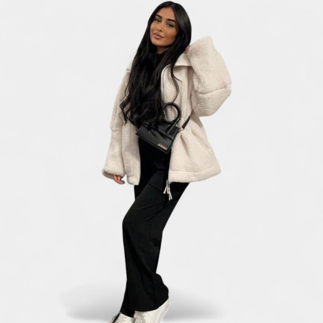 Karla – Měkký plyšový kabát