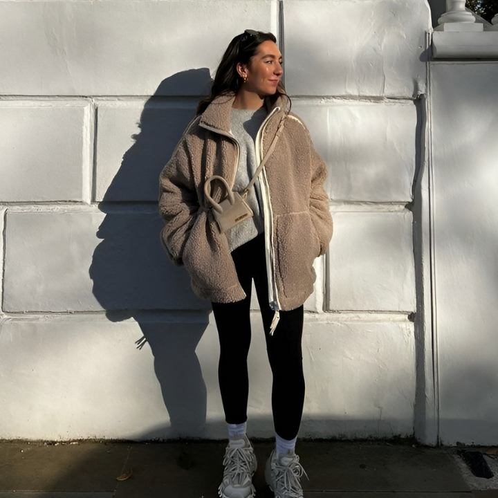 Karla – Měkký plyšový kabát