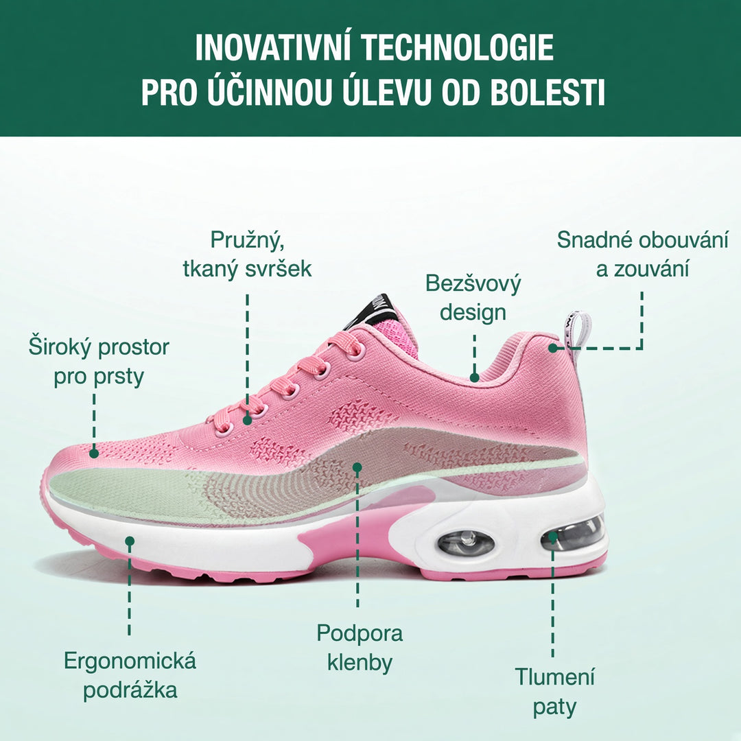 Rauhallinen askel – Mukavat kengät – Vaaleanpunainen – kuva 5