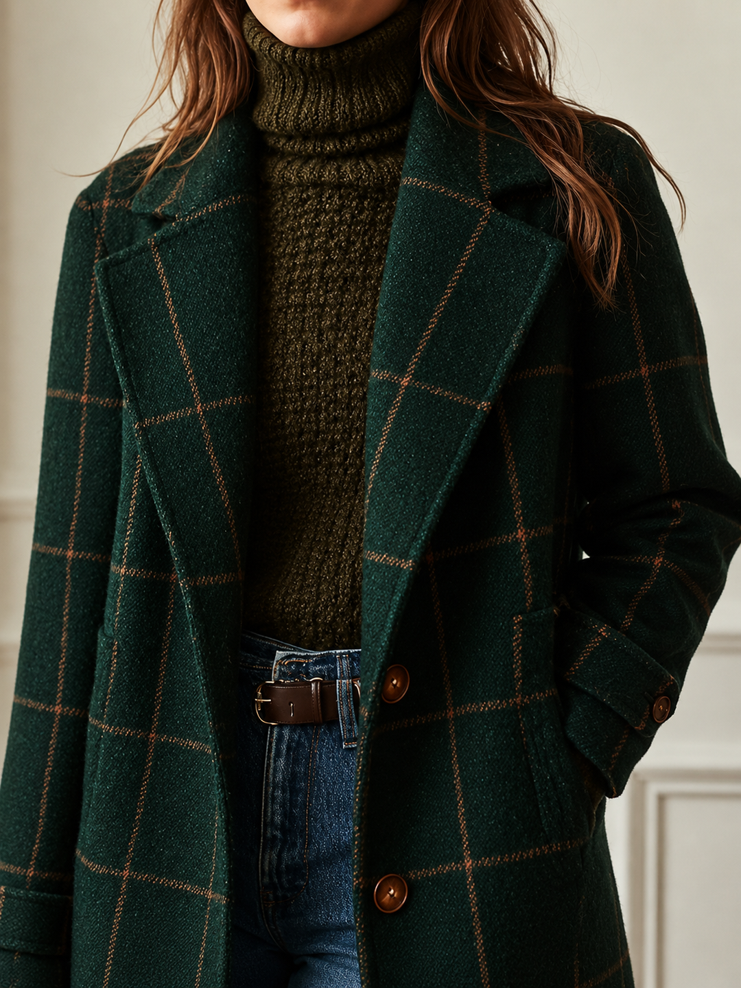 Bethany | Klassinen Ruudullinen Takki