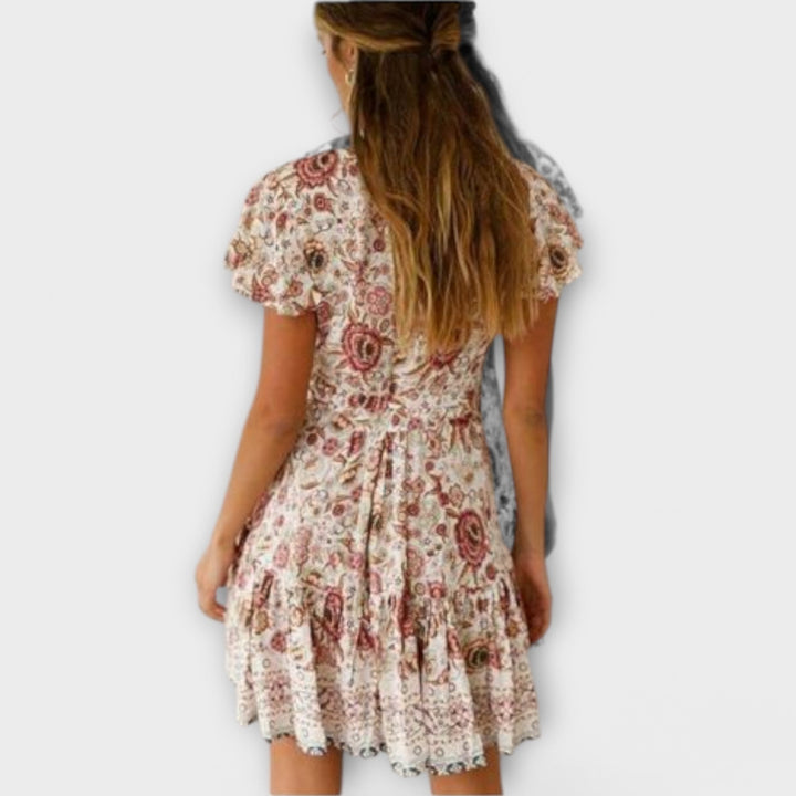 Amina – Lyhyt boho-mekko