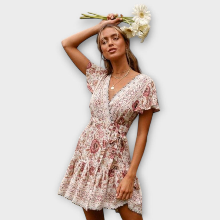 Amina – Lyhyt boho-mekko