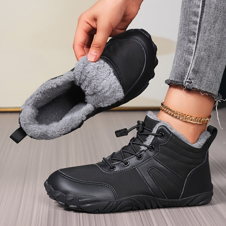 Ingrid – Teplé barefoot boty do sněhu s extra širokou špičkou
