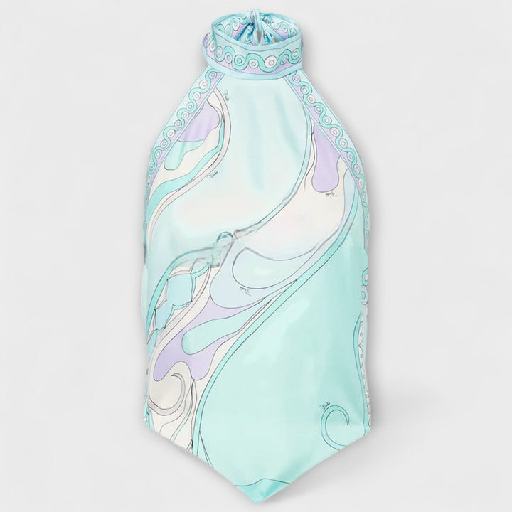 Everly – Halter-toppi ja epäsymmetrinen midihame -setti
