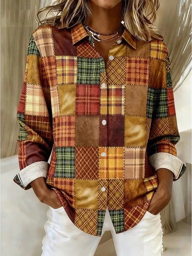 Merritt™ | Vintage-patchwork-paita napilla edessä