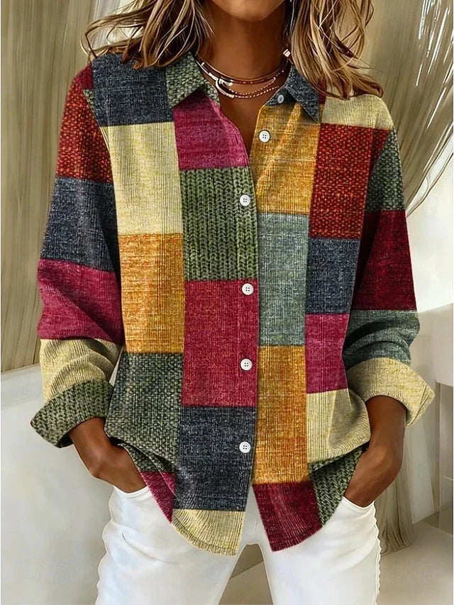 Merritt™ | Vintage-patchwork-paita napilla edessä