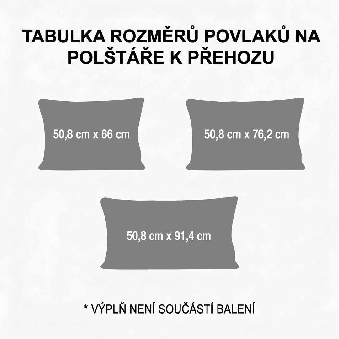 Prošívaný povlak na polštář - Barevná tlapka