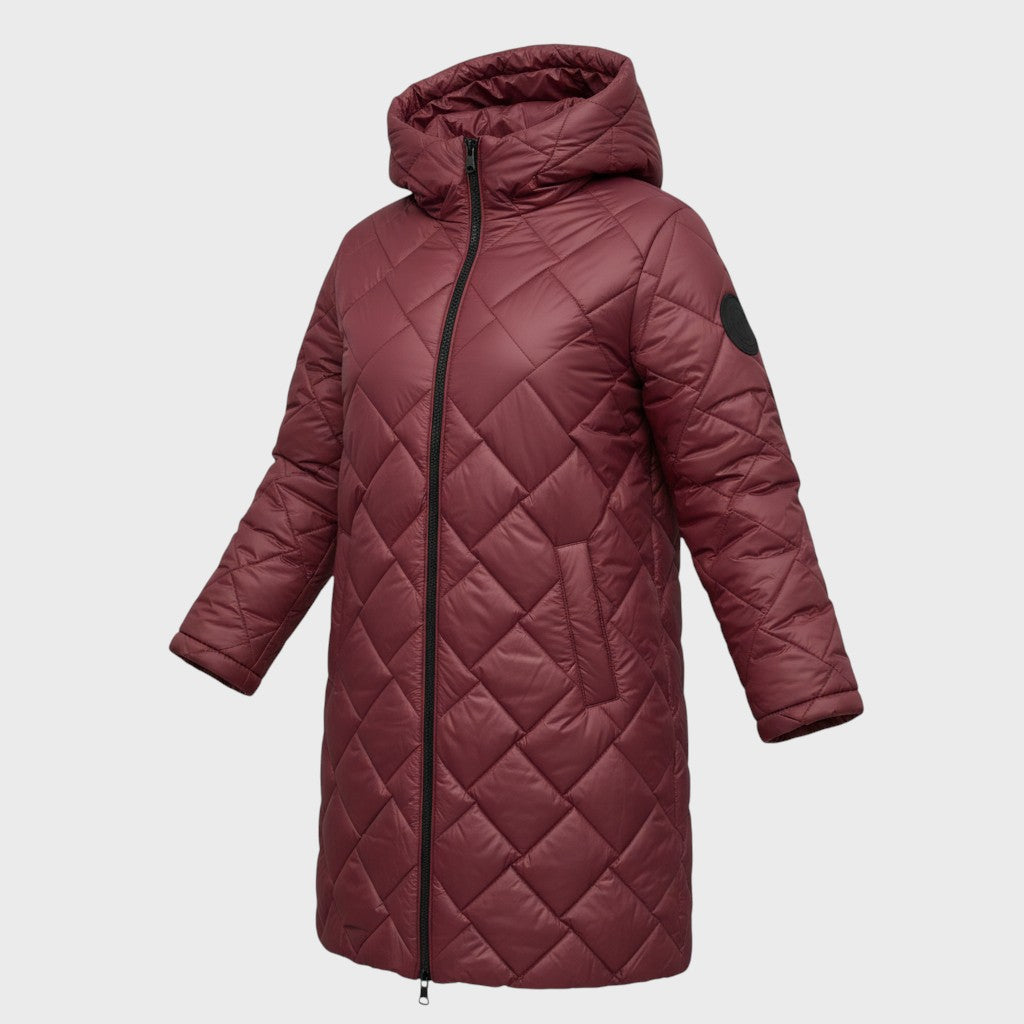 Clara | Elegantní prošívaný kabát s kapucí