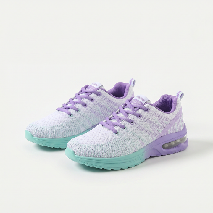 Hilda – Mukavat kengät – violetti turkoosi
