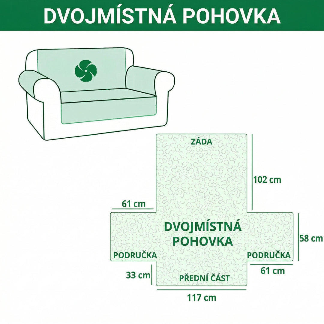 Tikattu sohvan suojus – Bulldoggi lepoparatiisissa