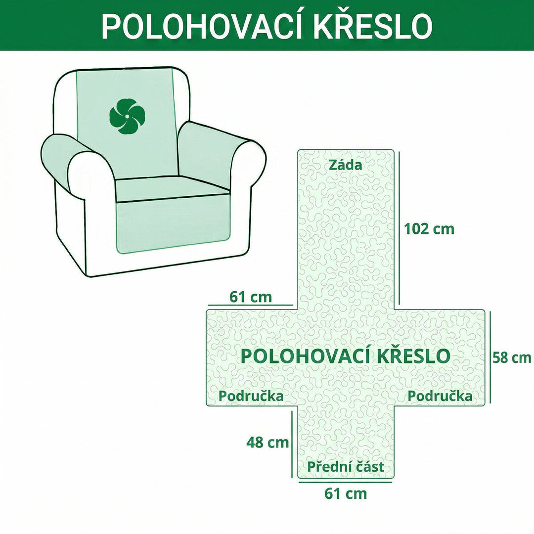 Prošívaný potah na pohovku Veselá tlapka