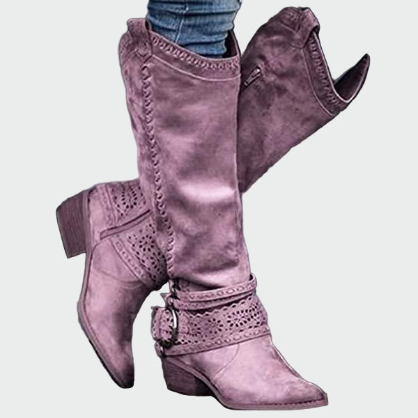 Retro nahkaiset cowboy-kengät