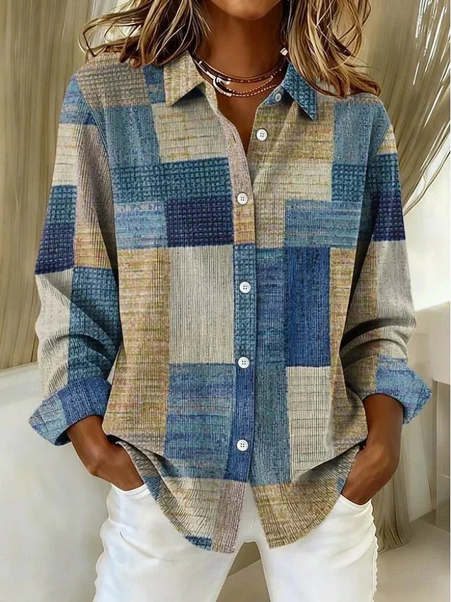 Merritt™ | Vintage-patchwork-paita napilla edessä