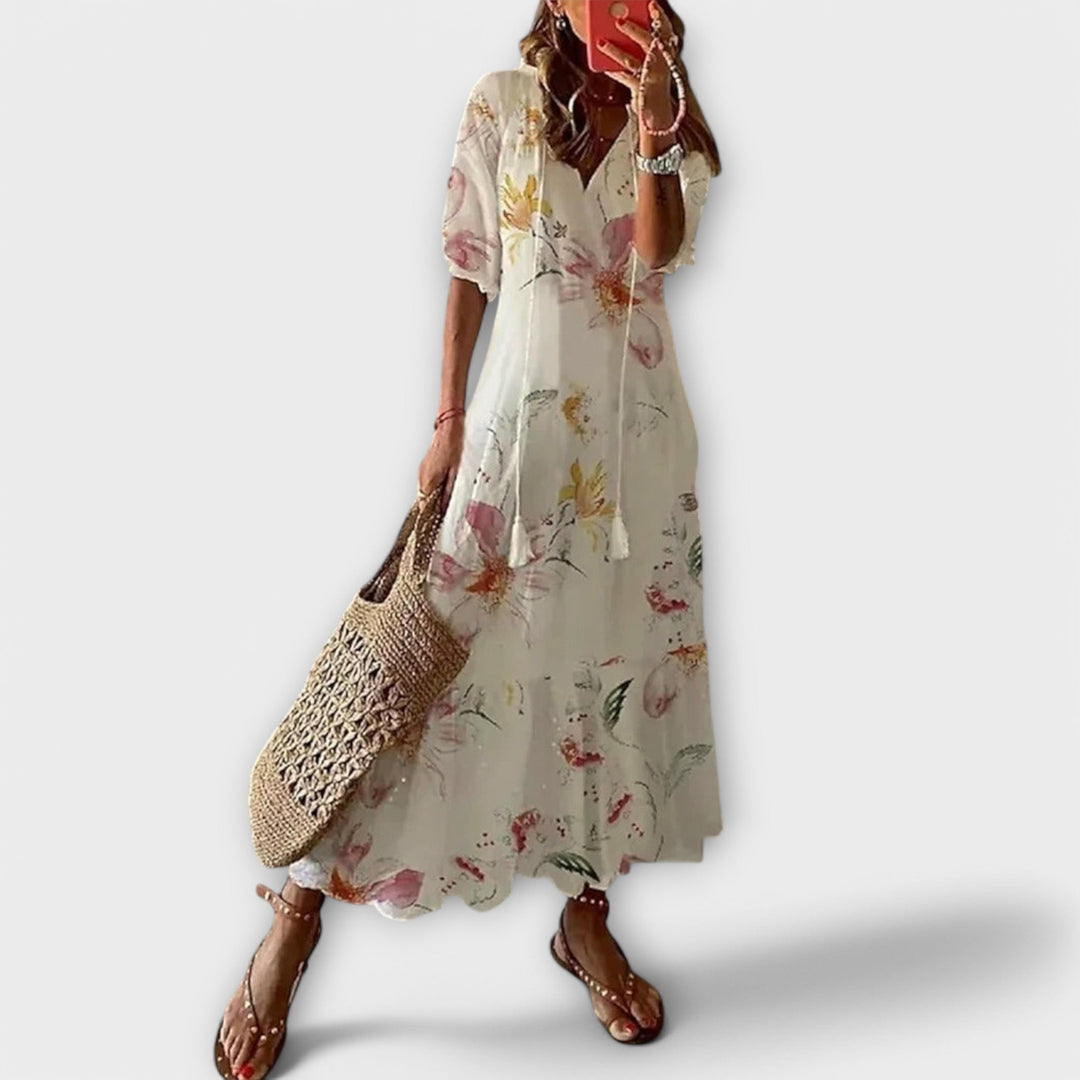 Helga – Tyylikäs boho-maksimekko
